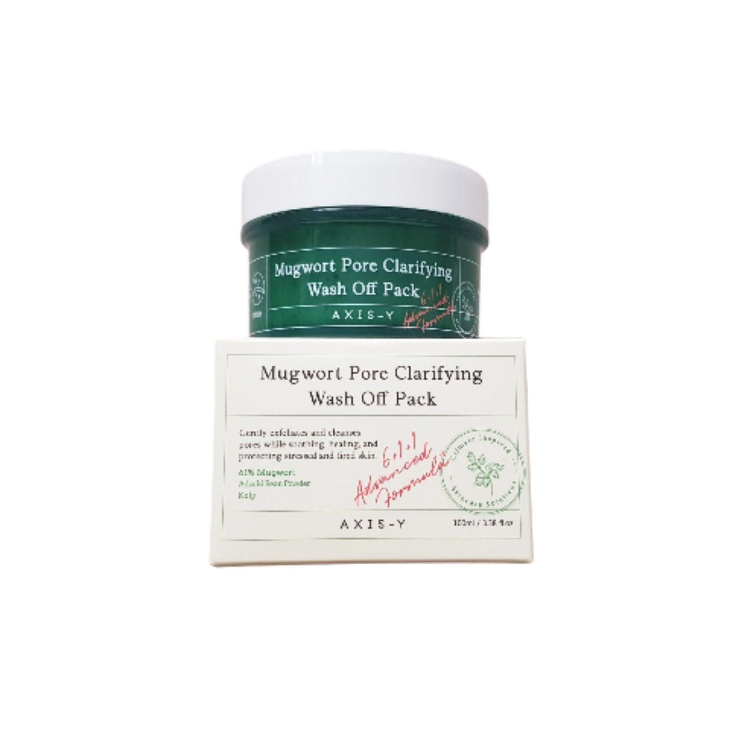 AXIS-Y Mugwort Pore Clarifying Wash Off Pack 100ml - K-ESSENCE Canada; Korean Cosmetics Canada