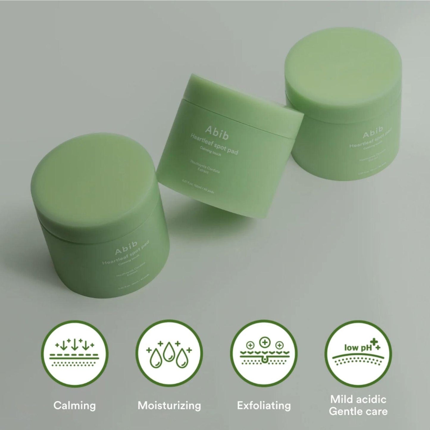 Abib Heartleaf spot pad Calming Touch  150ml 80pads - K-ESSENCE Canada; Korean Cosmetics Canada