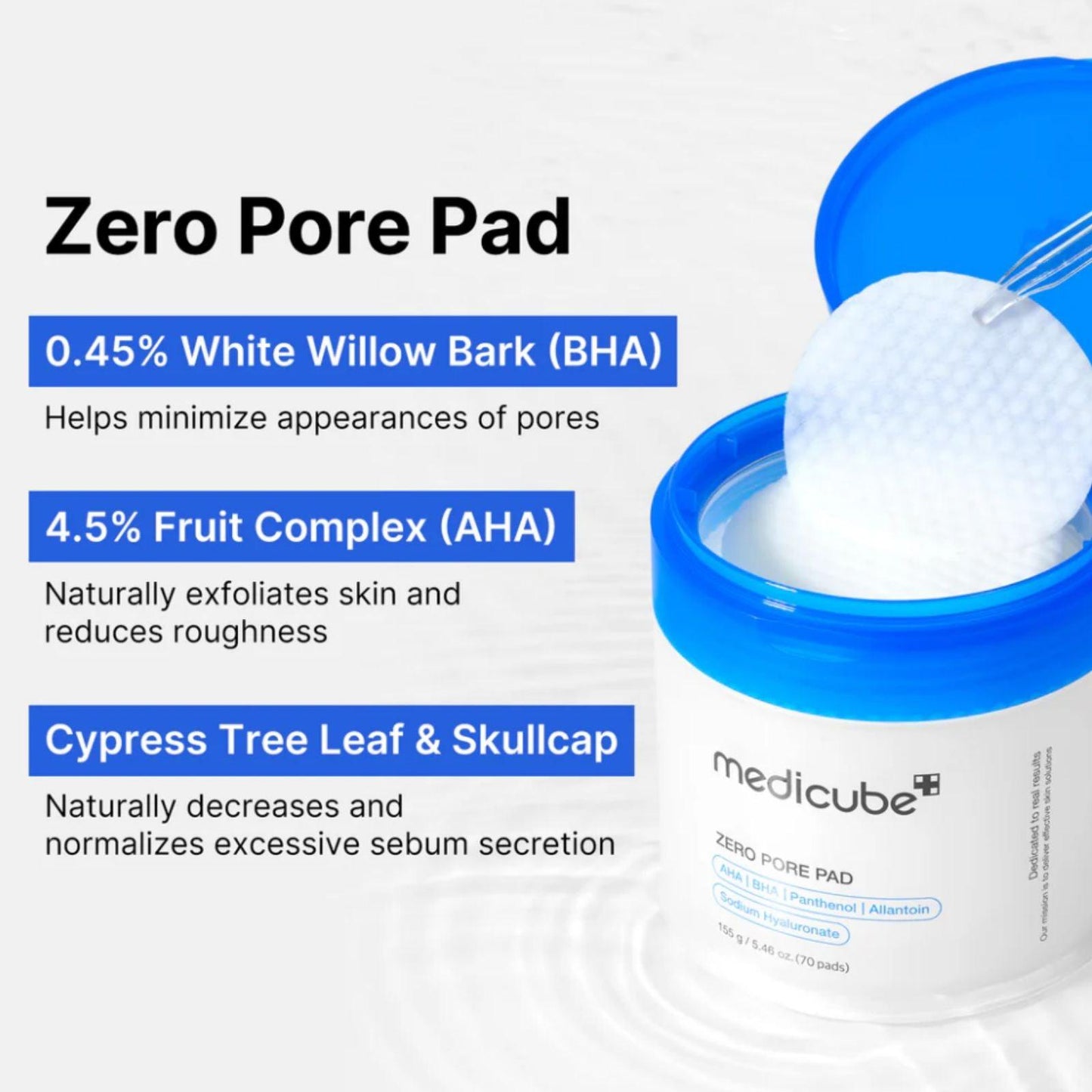 Medicube Zero Pore Pad 2.0 70pcs - K-ESSENCE Canada; Korean Cosmetics Canada