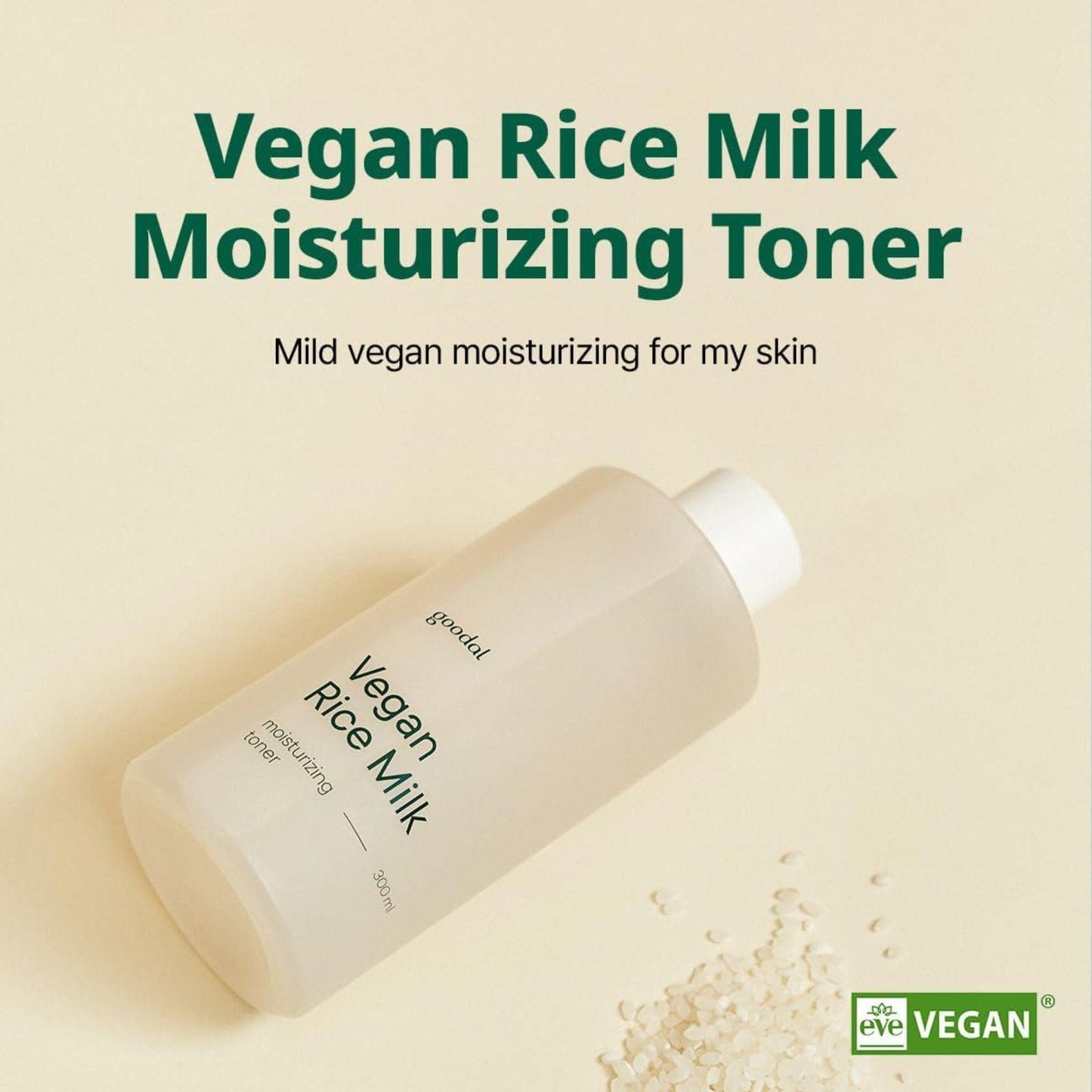 goodal Vegan Rice Milk Moisturizing Toner 300ml - K-ESSENCE Canada; Korean Cosmetics Canada