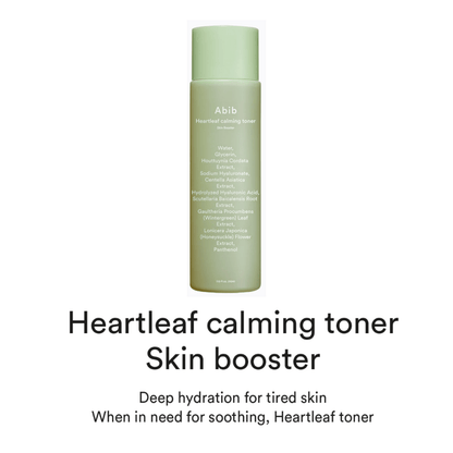 Abib Heartleaf calming toner Skin booster 200ml - K-ESSENCE Canada; Korean Cosmetics Canada