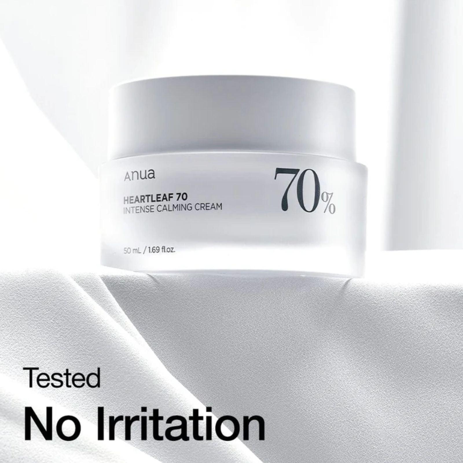 Anua Heartleaf 70 Intense Calming Cream 50ml - K-ESSENCE Canada; Korean Cosmetics Canada