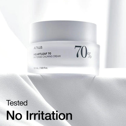 Anua Heartleaf 70 Intense Calming Cream 50ml - K-ESSENCE Canada; Korean Cosmetics Canada