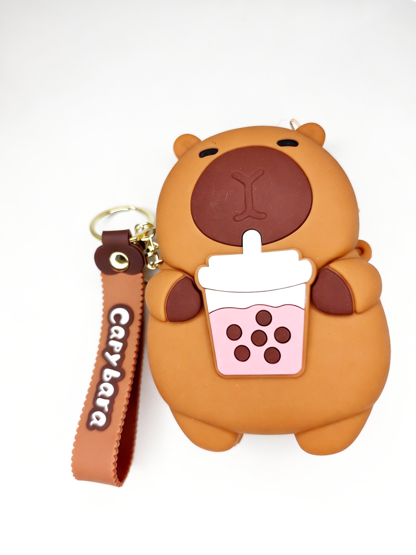 Cute Capybara Silicone Coin Pouch Keychain - Versatile Mini Wallet & Bag Accessory - K-ESSENCE