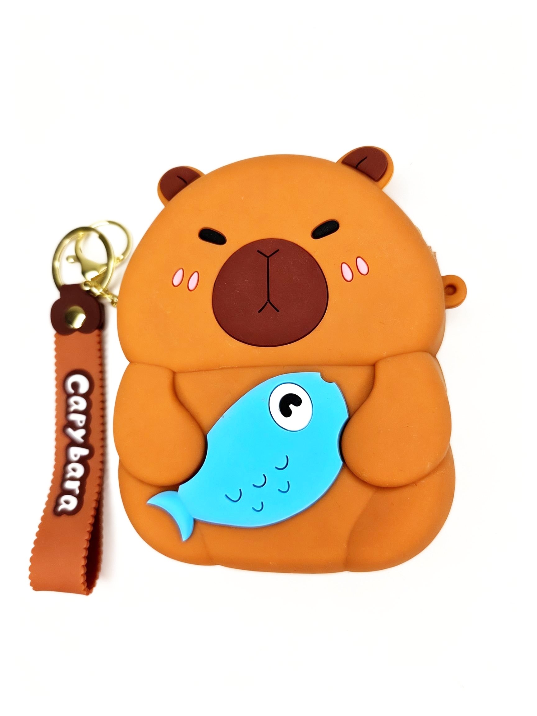 Cute Capybara Silicone Coin Pouch Keychain - Versatile Mini Wallet & Bag Accessory - K-ESSENCE