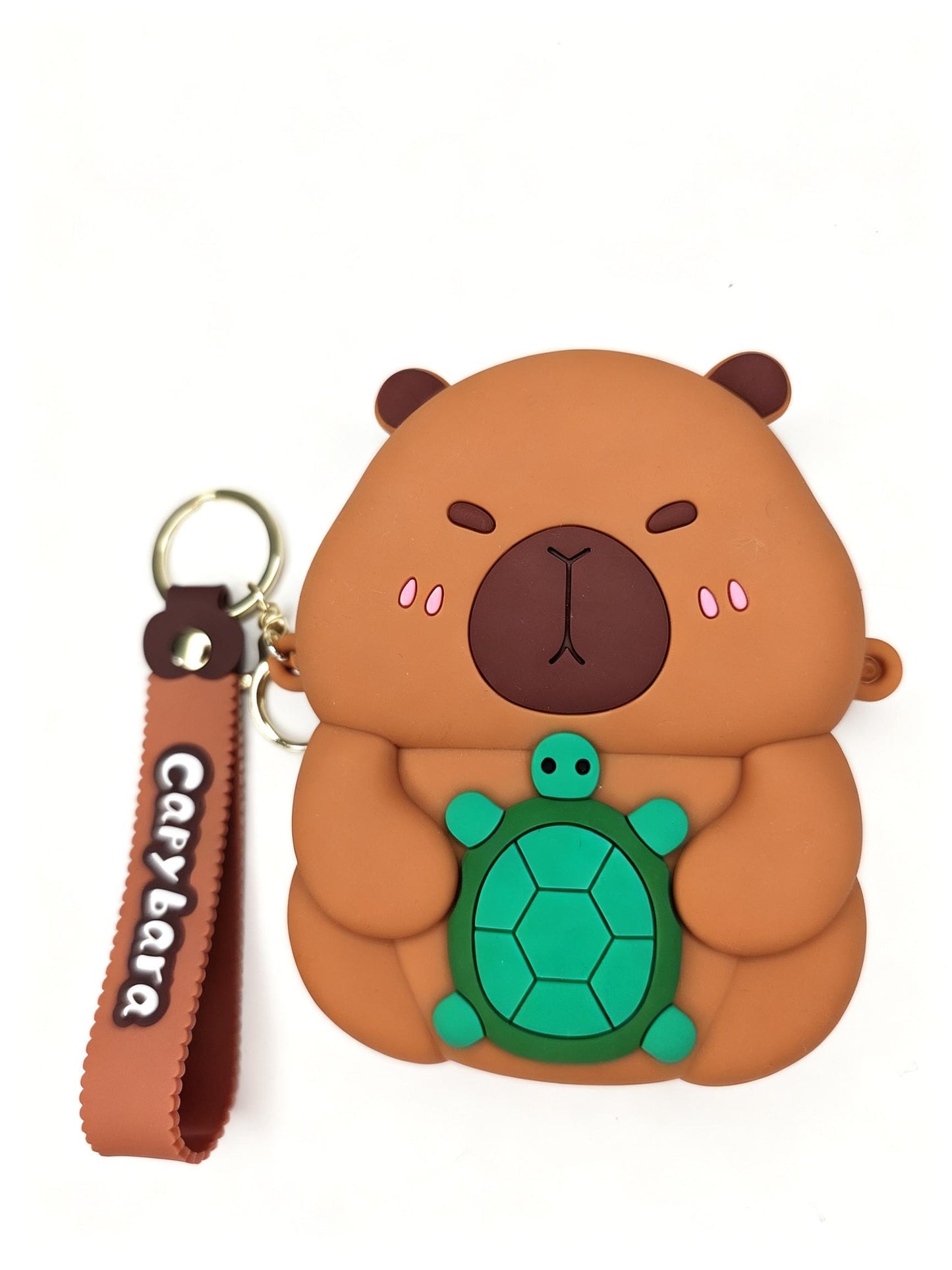 Cute Capybara Silicone Coin Pouch Keychain - Versatile Mini Wallet & Bag Accessory - K-ESSENCE