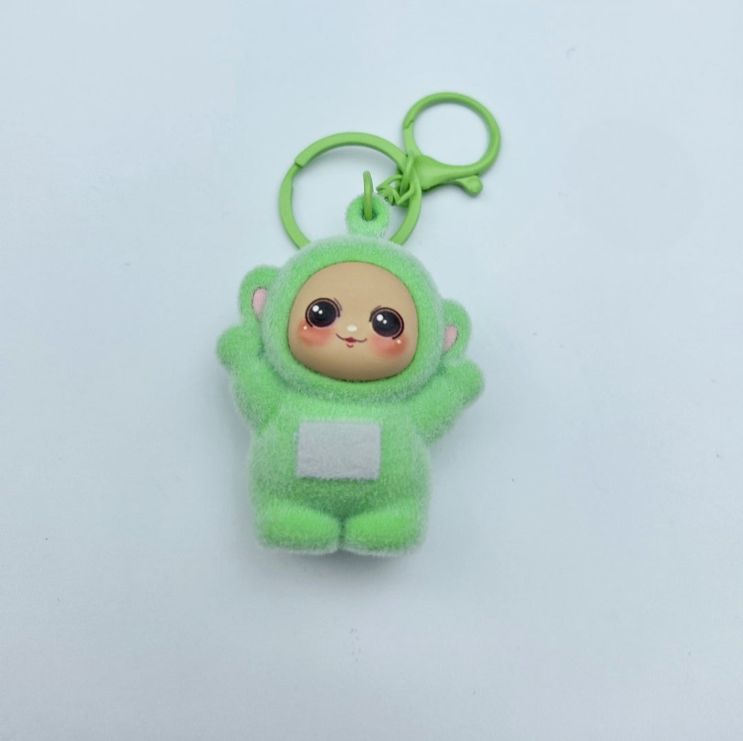 Adorable Fuzzy Character Keychain