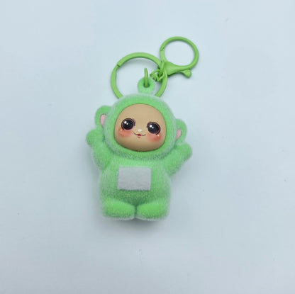 Adorable Fuzzy Character Keychain
