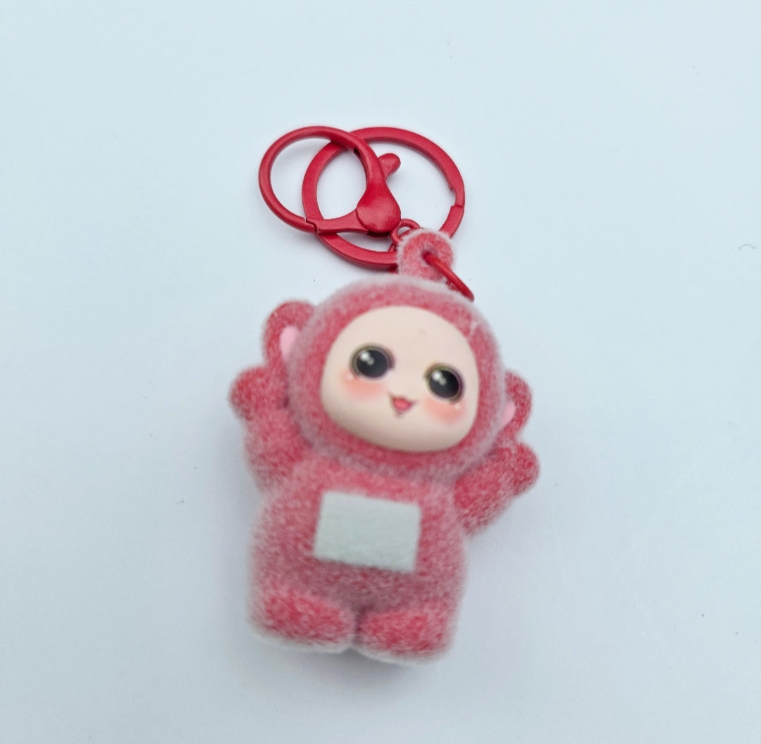 Adorable Fuzzy Character Keychain