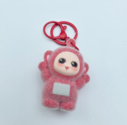 Adorable Fuzzy Character Keychain
