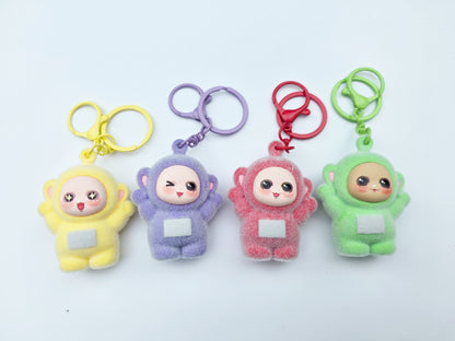 Adorable Fuzzy Character Keychain
