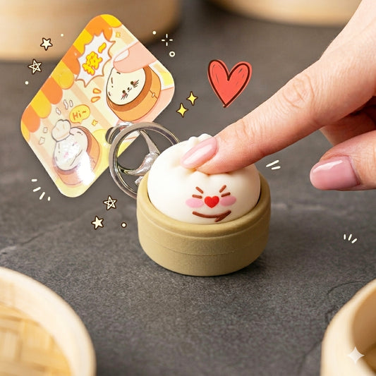 Dumpling Clicker Keychain