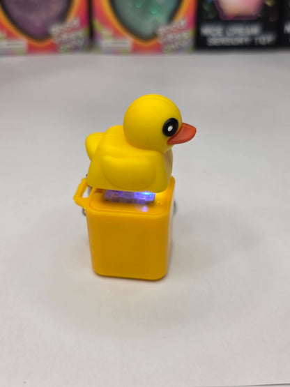 Adorable Duck Sound & Light Clicker Keychain