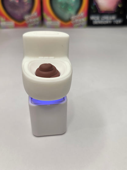 Hilarious Toilet - Poop Sound & Light Clicker Keychain - Interactive Fidget Toy