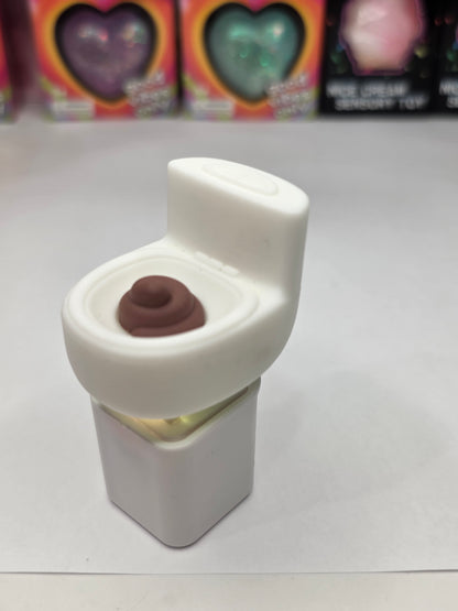 Hilarious Toilet - Poop Sound & Light Clicker Keychain - Interactive Fidget Toy