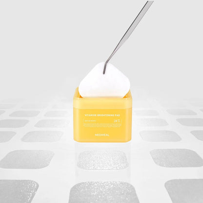 MEDIHEAL Vitamide Brightening Pads 100pcs - K-ESSENCE Canada; Korean Cosmetics Canada