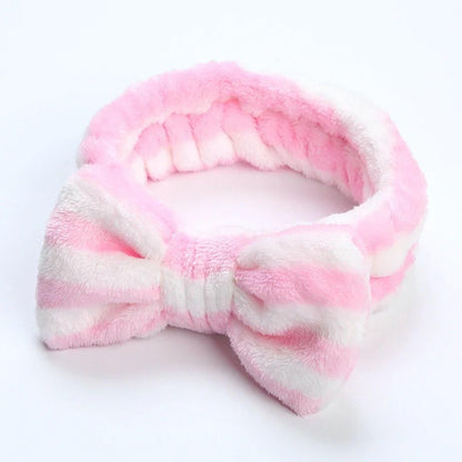 Spa Headband Unisex Bow Knot Leopard - K-ESSENCE Canada; Korean Cosmetics Canada