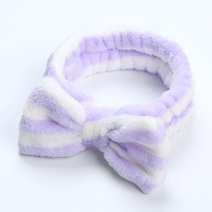 Spa Headband Unisex Bow Knot Leopard - K-ESSENCE Canada; Korean Cosmetics Canada