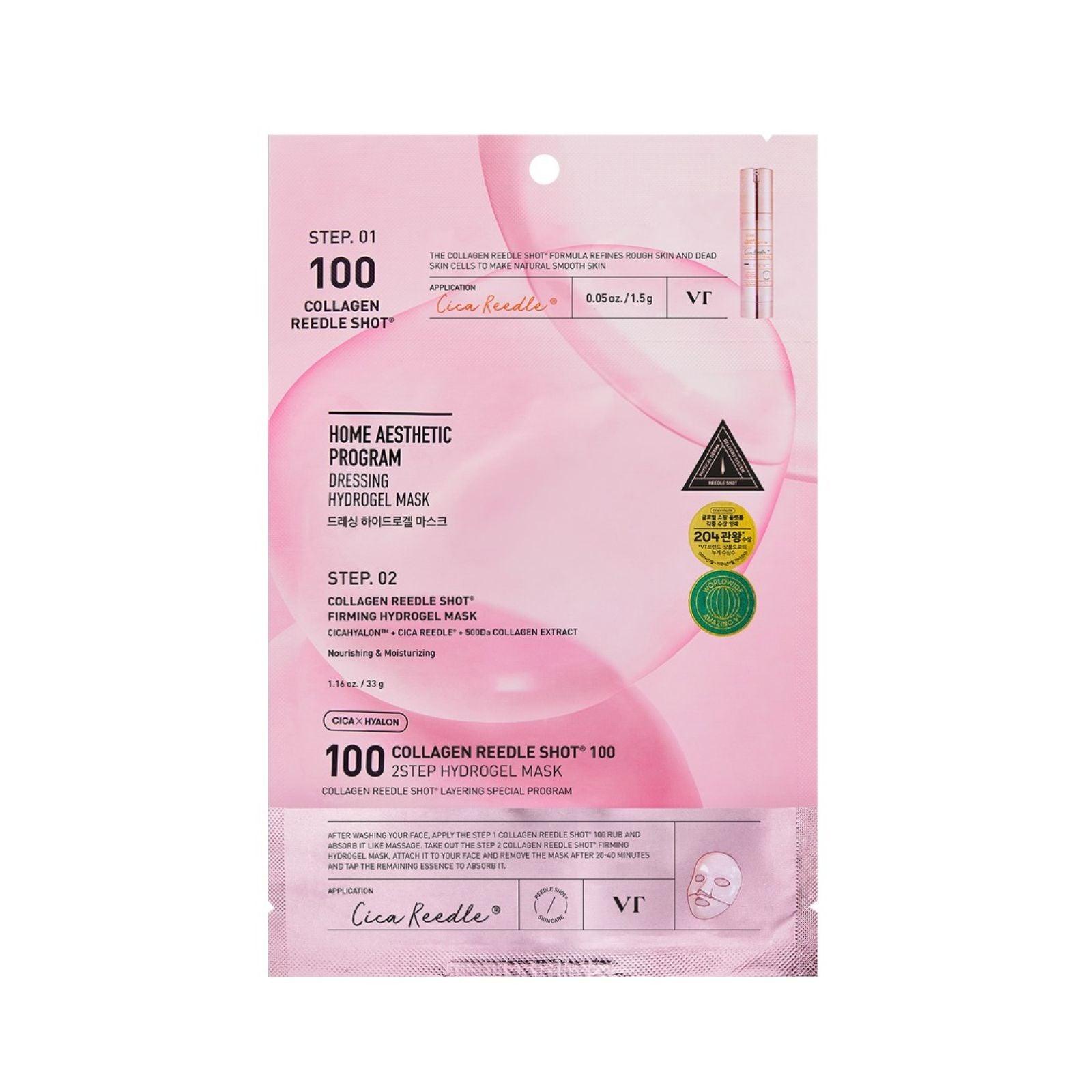 VT Collagen Reedle Shot 100 2-Step Hydrogel Mask - K-ESSENCE Canada; Korean Cosmetics Canada