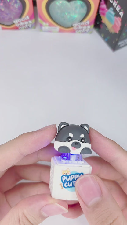 Adorable Puppy Sound & Light Clicker Keychain - Interactive Fidget Toy
